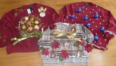 Mens Ugly CHRISTMAS Sweater Contest DOGS XL NWT 3XL NWT 4XL 4XXXXL 