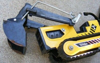 TONKA BACKHOE FRONT END TRACK LOADER CATERPILLAR CRAWLER TYPE TOY 