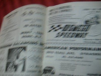 1972 ROLLIN WHEELS RACEWAY Weedport New York NY PROGRAM  