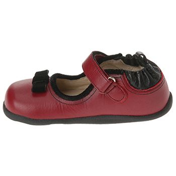 NEW Robeez Tredz Red Velvet Bow Holiday Shoes 12 24 NIP  