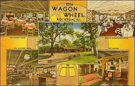 Wagon Wheel Restaurant Rockton, IL. Linen.  