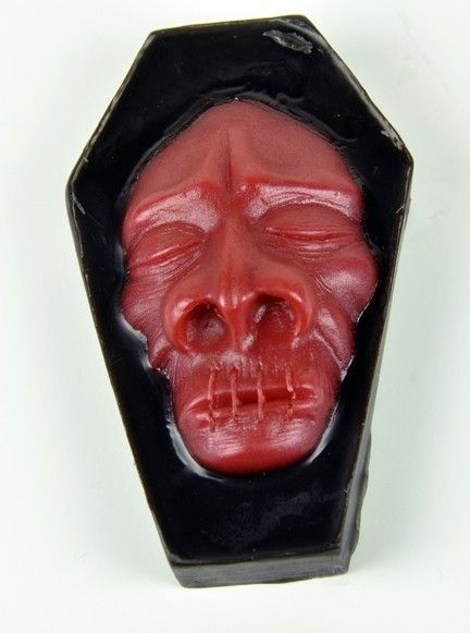 SHRUNKEN HEAD COFFIN BATHROOM SOAP HALLOWEEN ZOMBIE VOO  