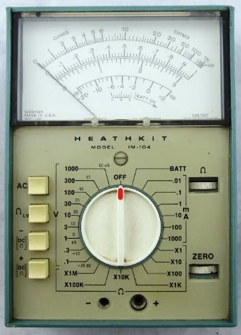   Heathkit Model IM 104 Solid State VOM Multimeter for Parts or Repair