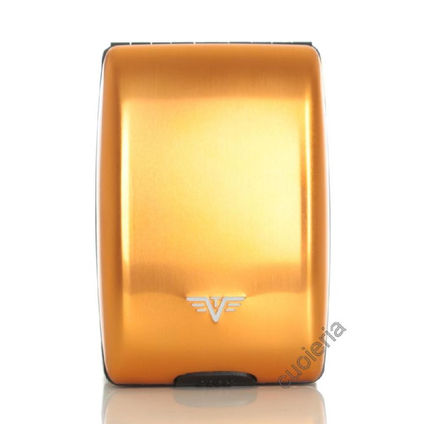TRU VIRTU Aluminium Wallet with Credit Card Holder Gold  