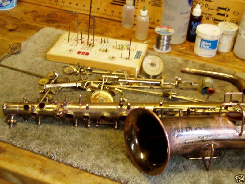 Vintage & antique alto sax repad,older key styles $335  