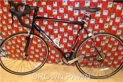 2008 58CM TREK 1.2 ALPHA 24 SPEED ROAD BIKE BLACK AND RED COLOR  