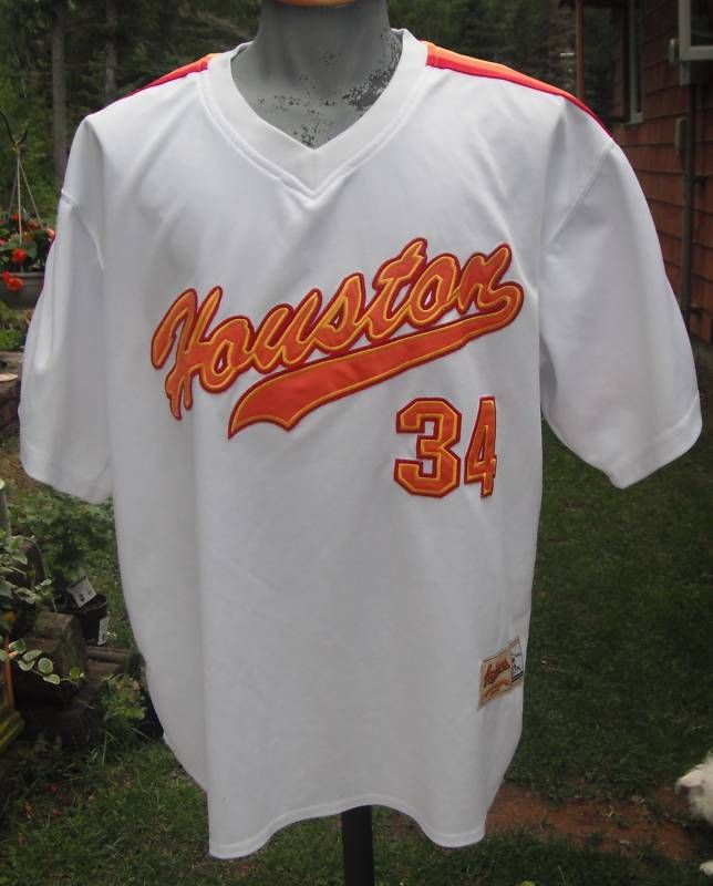 NOLAN RYAN HOUSTON ASTROS JERSEY LARGE UNIQUE DESIGN  