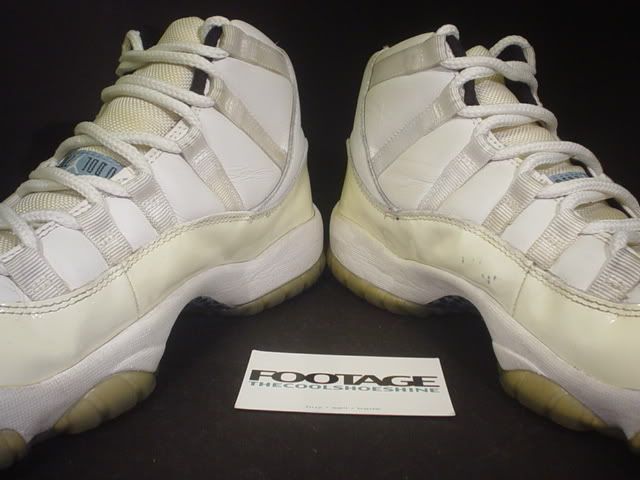 2000 Nike Air Jordan XI 11 Retro WHITE COLUMBIA UNC BLUE BLACK PATENT 