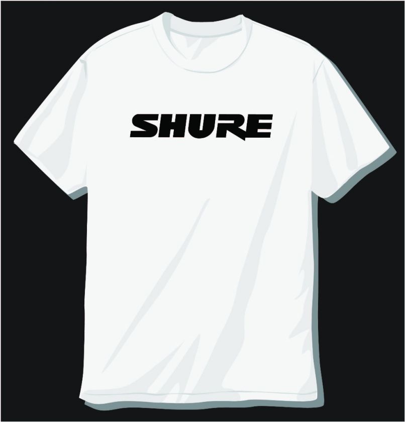 SHURE T SHIRT VESTAX TECHNICS RANE SERATO DJ NUMARK NEW  