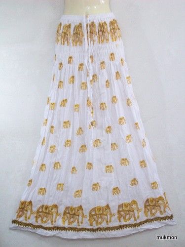 skirt maxi dress smocked free size very nice unique style