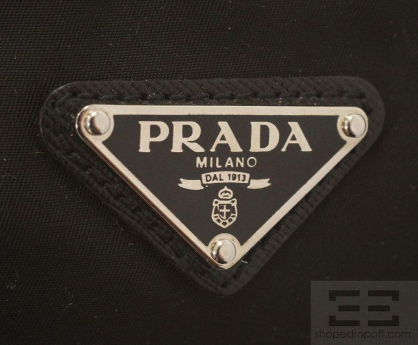 Prada Black Vela Nylon Cosmetics Case  