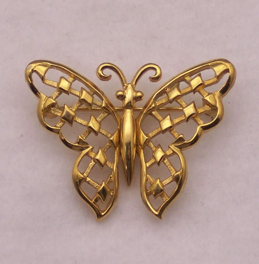 Vintage Crown Trifari Butterfly Pin  