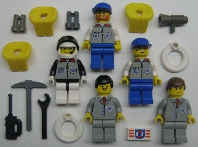   COAST GUARD MINIFIGS LOT city town ship boat figures men rescue team