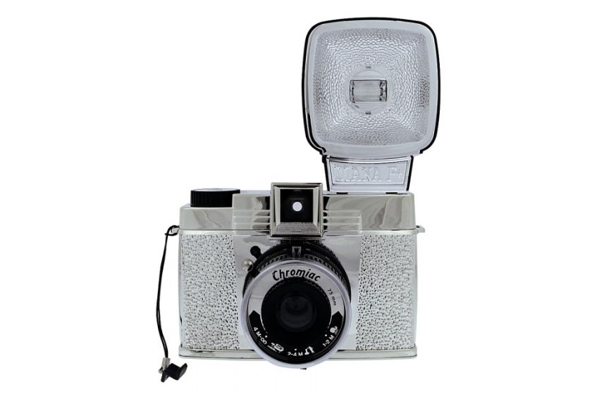 Shimmering, shiny, the Lomo Diana F+ Chromiac is blinged out in chrome 