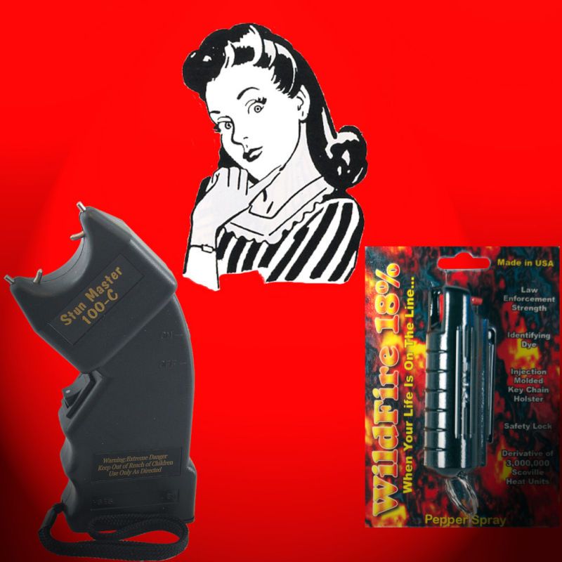 Stun Master Stun Gun/Wildfire Pepper Spray Combo Kit  