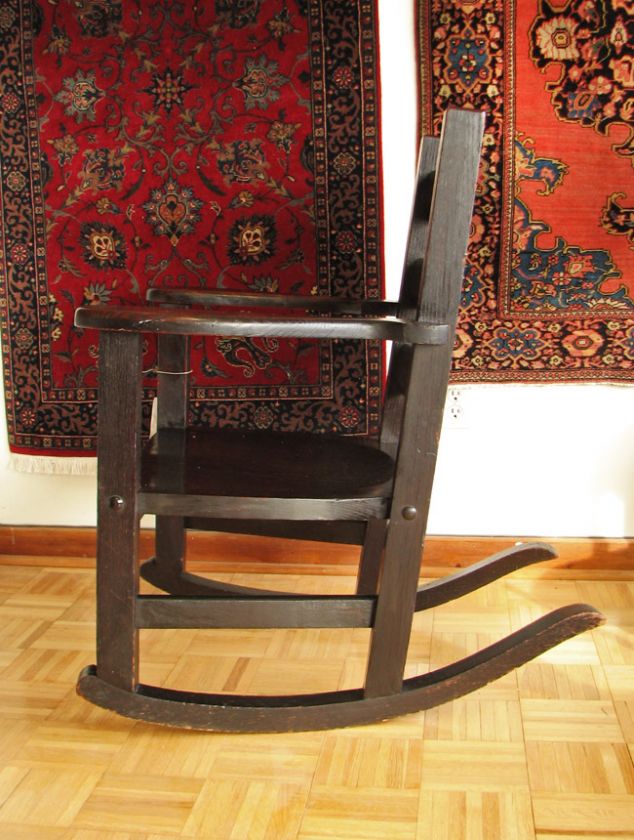 NICE Antique ARTS & CRAFTS Large Rocker MISSION ff633  