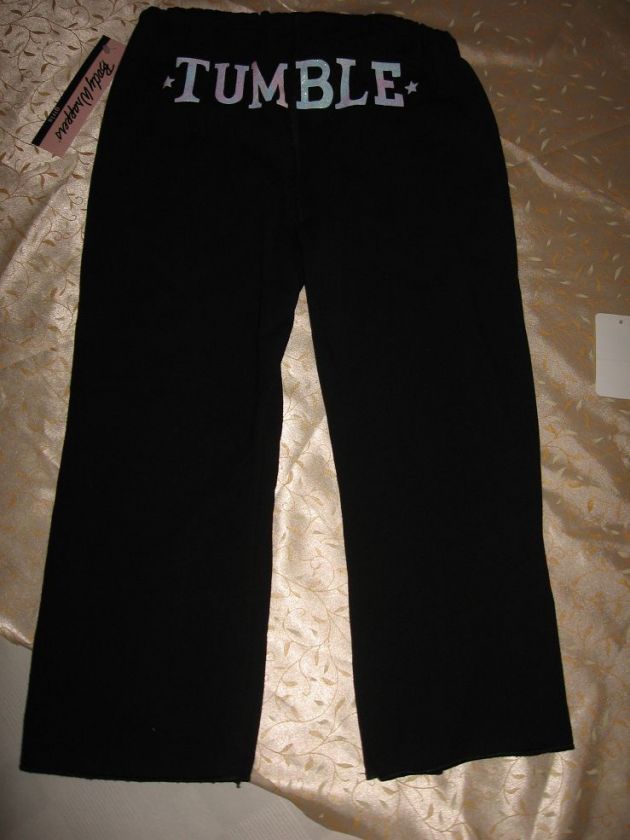 NWT Girls Gymnastic Crop Pants Tumble Street Wear  