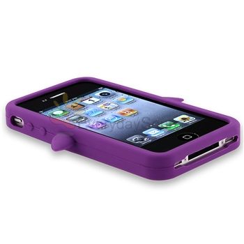   Silicone Rubber Case Cover For iPhone 4 4G 4S Verizon Sprint AT&T