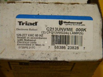 Triad C213UNVME Electronic Ballast 120 277VAC  