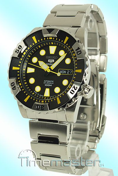 LATEST SEIKO 5 SPORTS MENS AUTOMATIC DIVERS SNZJ15J1  