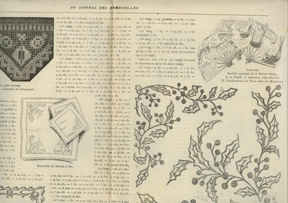 ORIGINAL JOURNAL DEMOISELLES July 1902 + PATTERN  