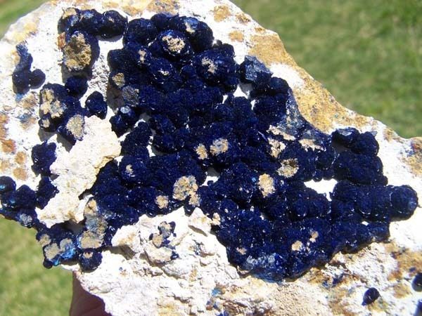 Blue Botyoidal Azurite on Matrix, Morenci, Arizona  