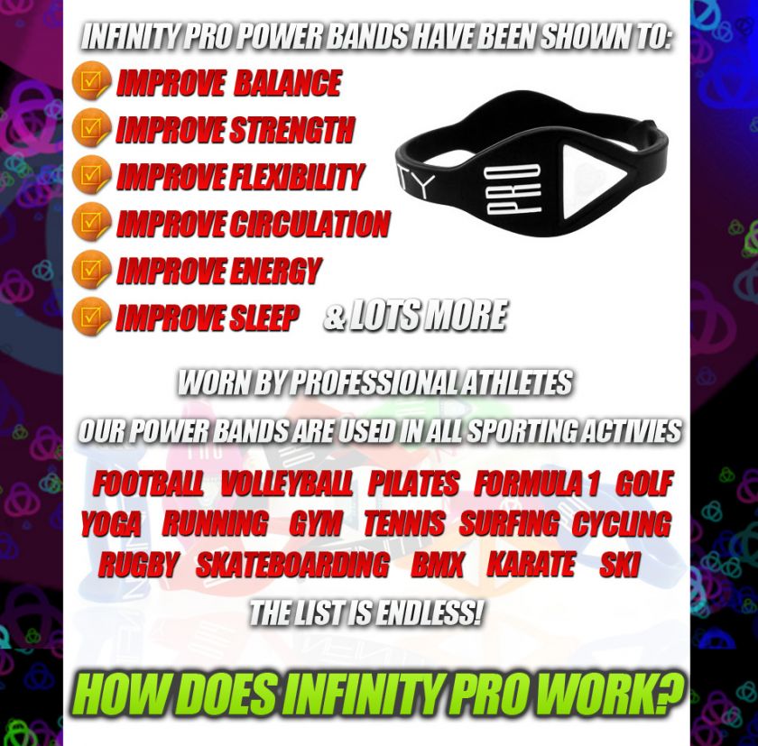 Infinity Pro Power Band, Power, Strength, Balance HEAL  