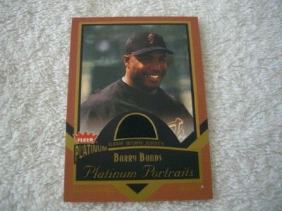 Barry Bonds Fleer Platinum Portraits Game Jersey 2003 PP BB  