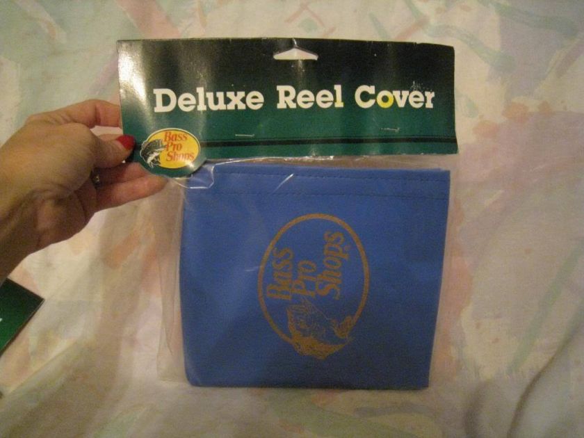 NEW Bass Pro Shops Deluxe Reel Cover Fishing Blue L@@K  