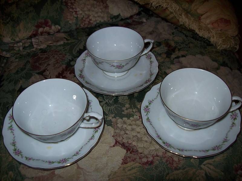 Franconia Bavaria Germany GLORIA CHINA Cups and Saucers  