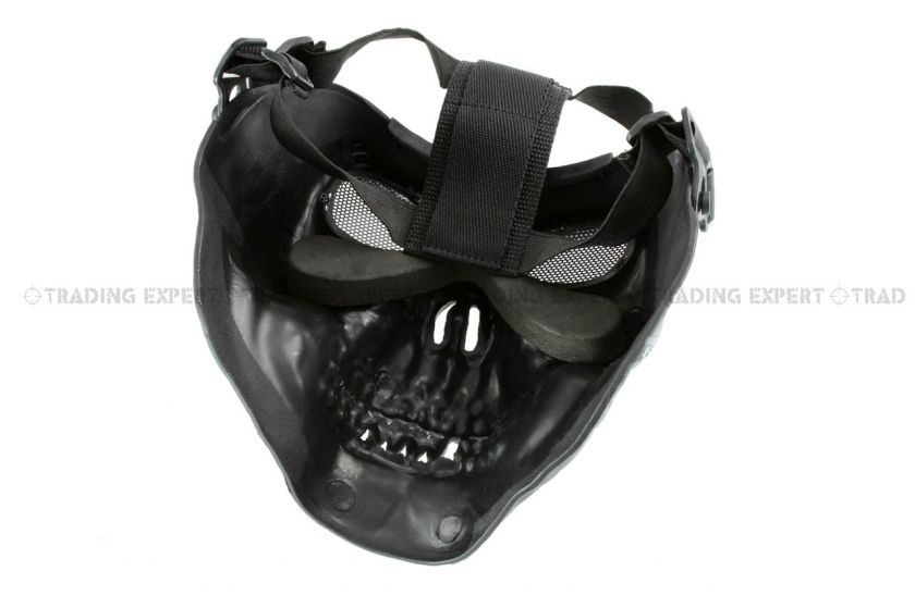 CACIQUE Skull Full Face Paintball Mask Black MK11 01186  