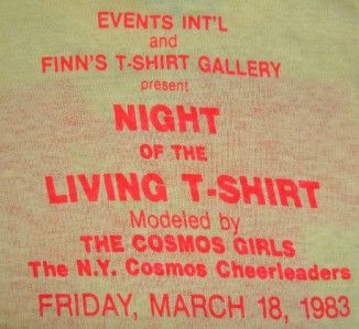 Vtg 1983 NEW YORK FINNS NIGHT LIVING SHIRT retro 80s  