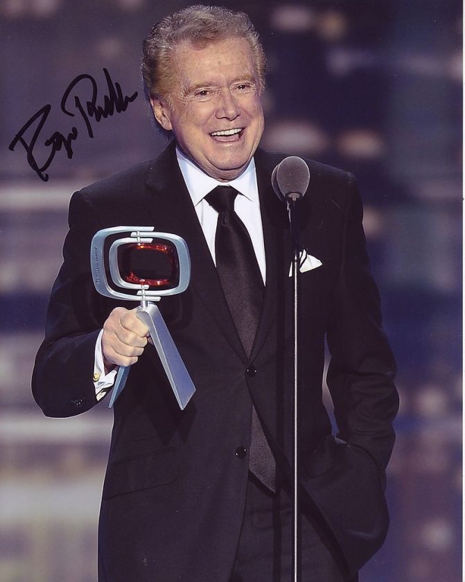 REGIS PHILBIN signed REGIS & KELLY TALK SHOW HOST COA F  