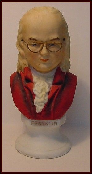 Lefton China Bust *BENJAMIN FRANKLIN*  