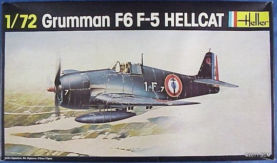 Grumman F6F 5 Hellcat Heller Model Kit #272 1/72 OLD NEW USN Fighter 