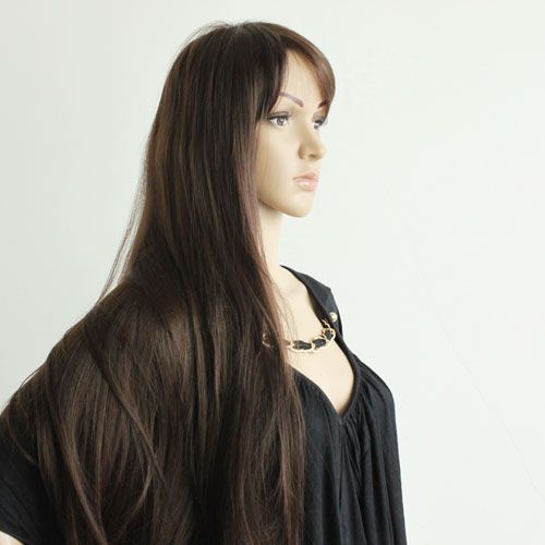 new womens long full straight hair wig/wigs fashion 2  