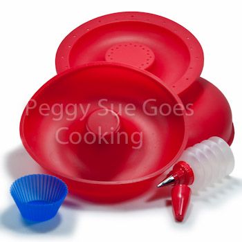 Big Top Donut Doughnut Giant Silicone 3pc Baking Mold Pan  