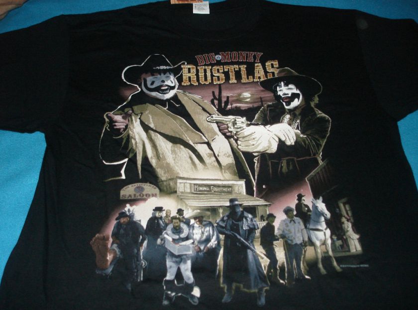 ICP Insane Clown Posse Money Rustlas T shirt XL 2X 3X  