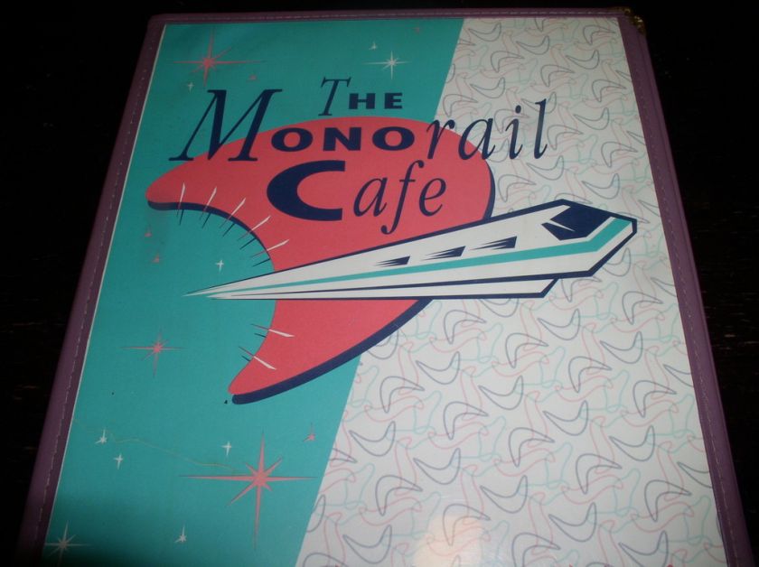 RARE ACTUAL DISNEYLANDS MONORAIL CAFE MENU  