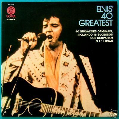 LP ELVIS PRESLEY 40 GREATEST ROCK BEAT FOLK 1975 BRAZIL  