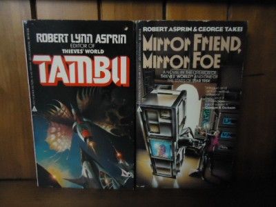 ROBERT ASPRIN & GEORGE TAKEI  2 BKS  TAMBU, MIRROR FOE  