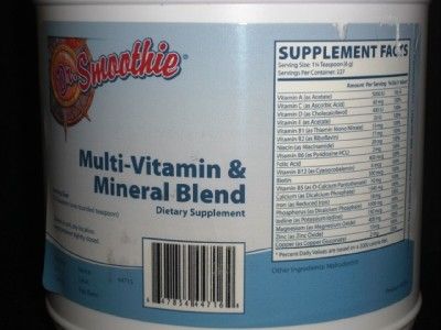 Dr Smoothie Multi vitamin Mineral blend Supplement  