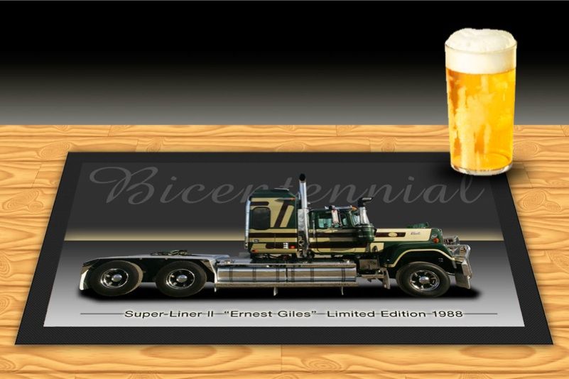 MACK BICENTENNIAL SUPERLINER 11 BAR RUNNER BAR MAT. New  