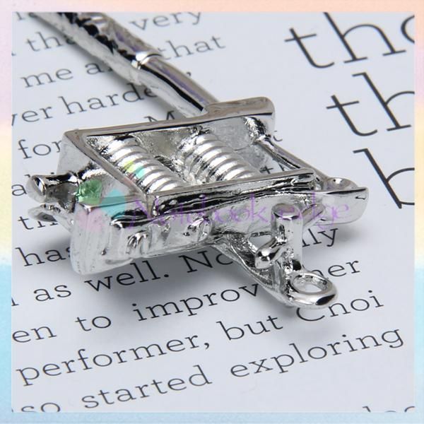 Gothic Punk Mens Tattoo Gun Machine Alloy Pendant Fit Necklace Chain 