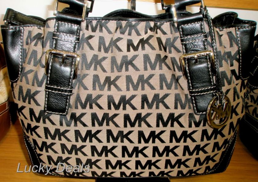 NEW AUTHENTIC MK SIGNATURE CANVAS WITH LEATHER TRIM BROOKVILLE