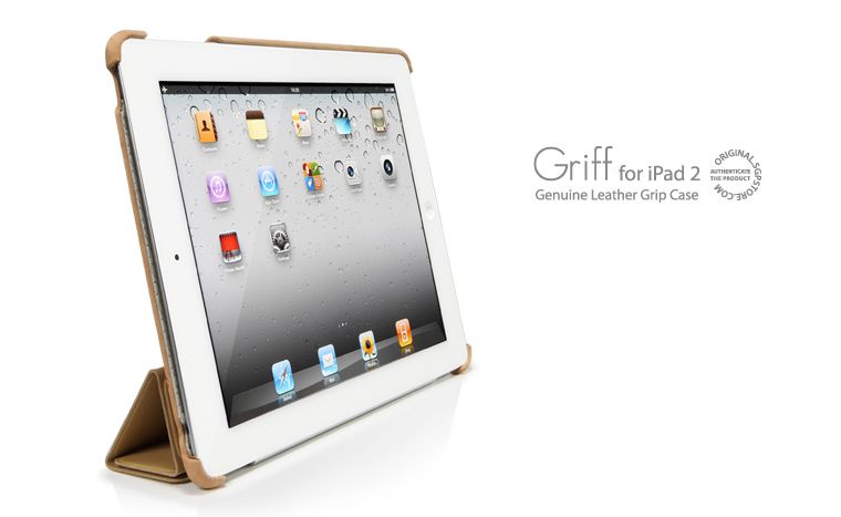 SGP iPad 2 Leather Case Griff Series Vintage Brown  