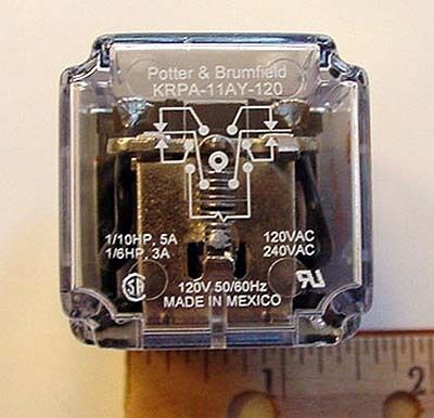 5A 5 Amp 120VAC Relay KRPA 11AY 120 Potter Brumfield (1  