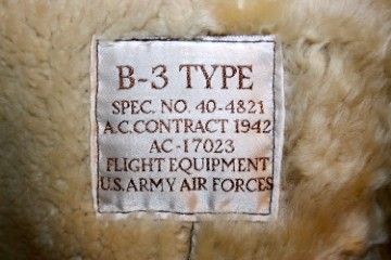 Shearling B 3 Jacket Bomber Pilot Calafate Aviator US Army Air Forces 