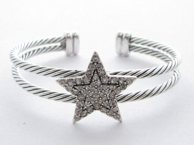 Star Clear Crystal Cuff Bracelet Jewelry Scentsy  