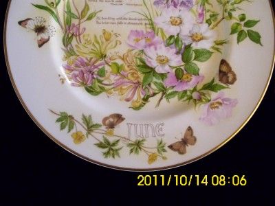 CAVERSWALL COUNTRY DIARY EDWARDIAN LADY JUNE PLATE FREE POSTAGE  